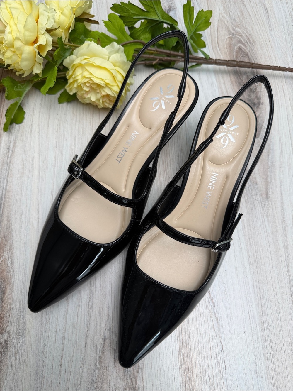 NINE WEST Calun 9x9 Mary Jane Slingbacks Size 7